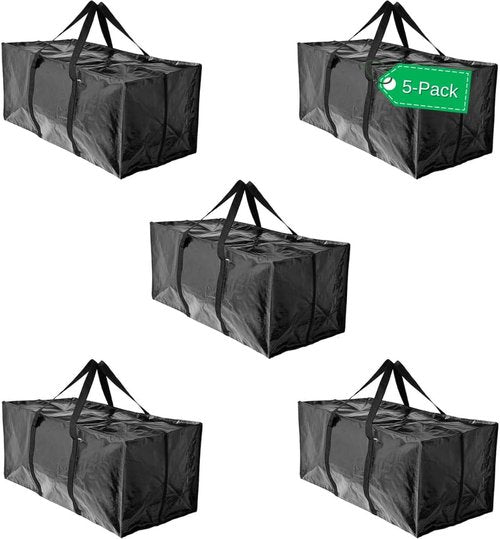 BAG-THAT! Extra Large Heavy-Duty Moving Bags - Stronger Handles & Zippered Design for Easy Packing