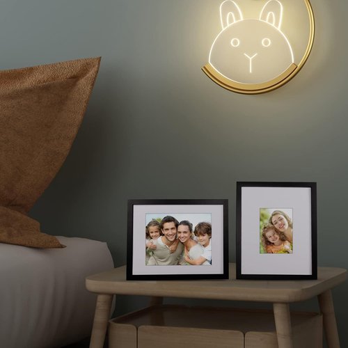 Egofine 11x14 Picture Frame - Solid Wood Photo Frame with Plexiglass for Tabletop & Wall Display