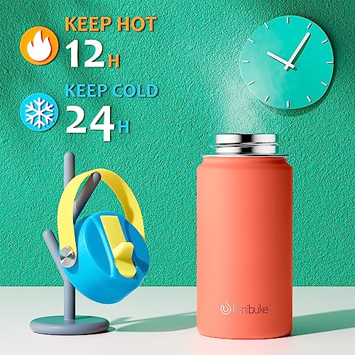 Kids Insulated Water Bottle - Ocean Life Design, 14oz, Double Wall Stainless Steel - Variation B8
