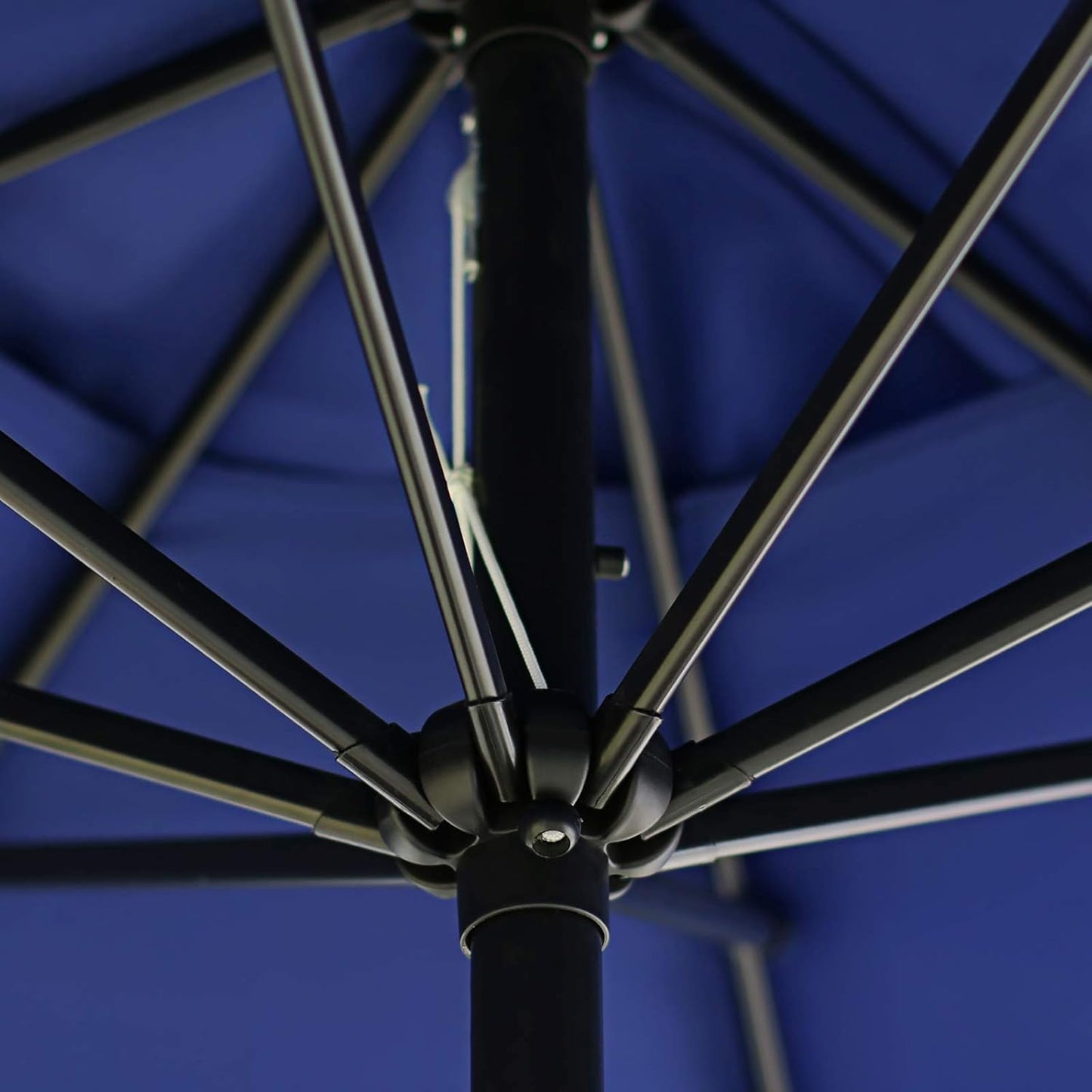 Sunnyglade 9' Patio Umbrella - Durable Outdoor Table Umbrella with 8 Sturdy Ribs | Navy Blue