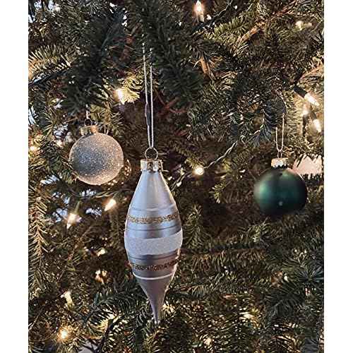 200 Pack Silver Christmas Ornament Precut String Hangers with Snap Fastener (Nomad Brand)