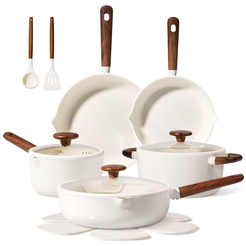 CAROTE 11pcs Pots and Pans Set Non Stick, Premium Cooking Sets, Kitchen Cookwares, Induction Cookware Set, Pot and Pan, Cooking Set
