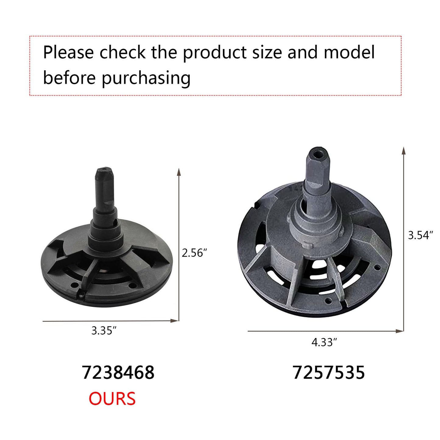 High Flow 7238468 Water Softener Standard Valve Rotor and Seal Kit Compatible with M20 M27 M34 MSD20F MSD27B MSD34C and MCWF