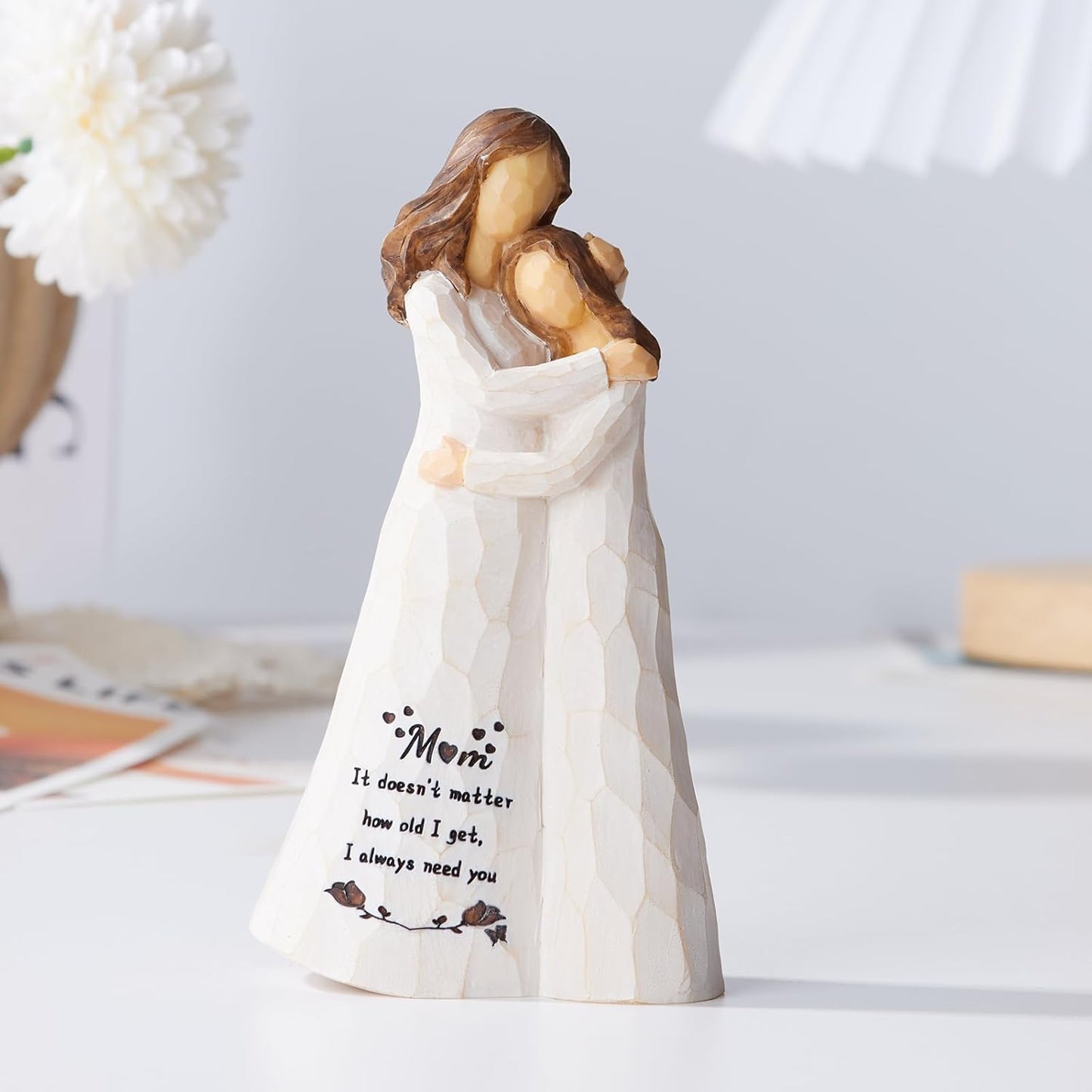 Kohehe Handmade Figurine Gift for Mom - Meaningful 5.5" Birthday & Mother's Day Present