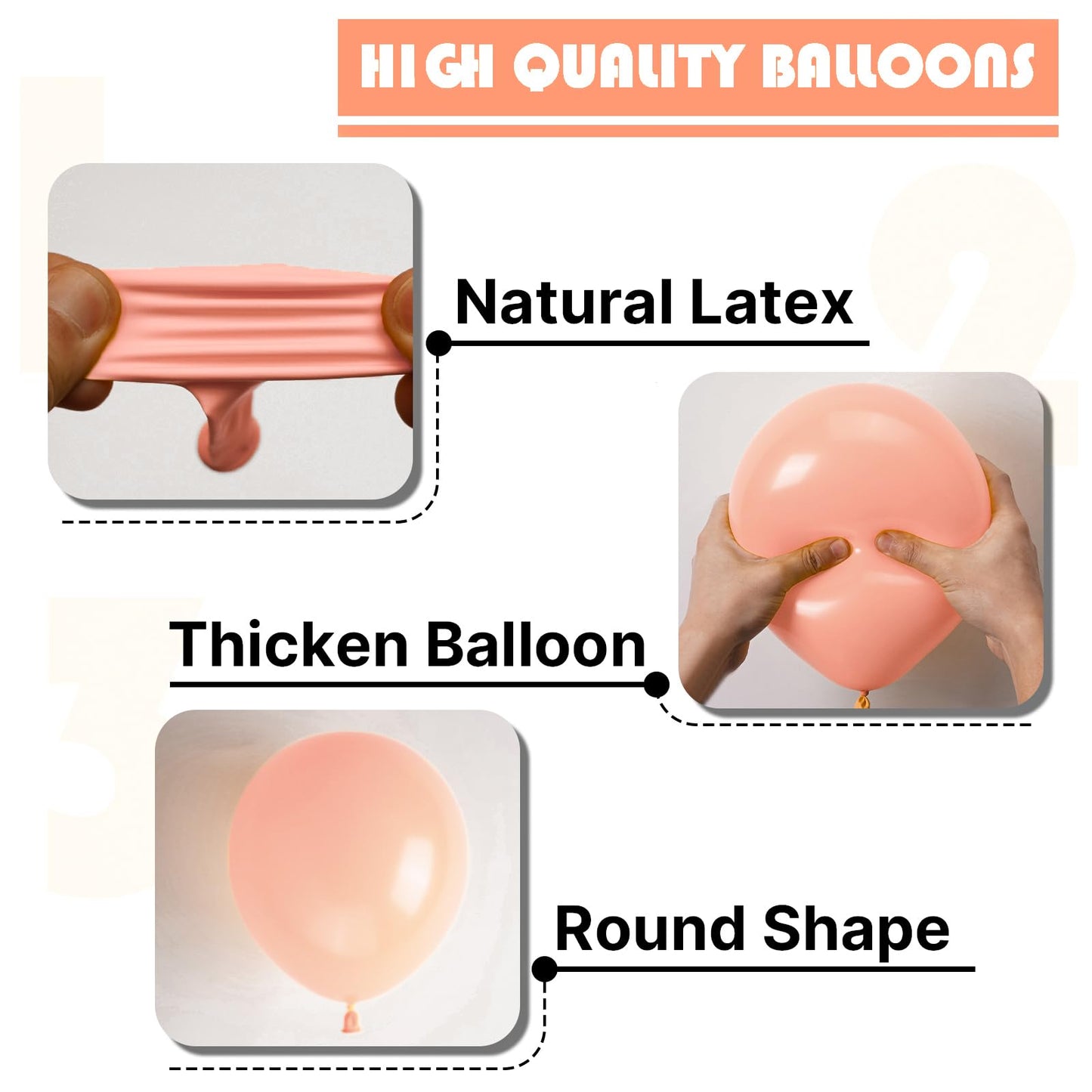 PartyWoo Peach Balloons 50 pcs 5 Inch Small Mini Pastel Light Orange Peachy Pink Latex Balloons for Wedding Baby Shower Gender Reveal Graduation Birthday Party Decorations Peach-Y21