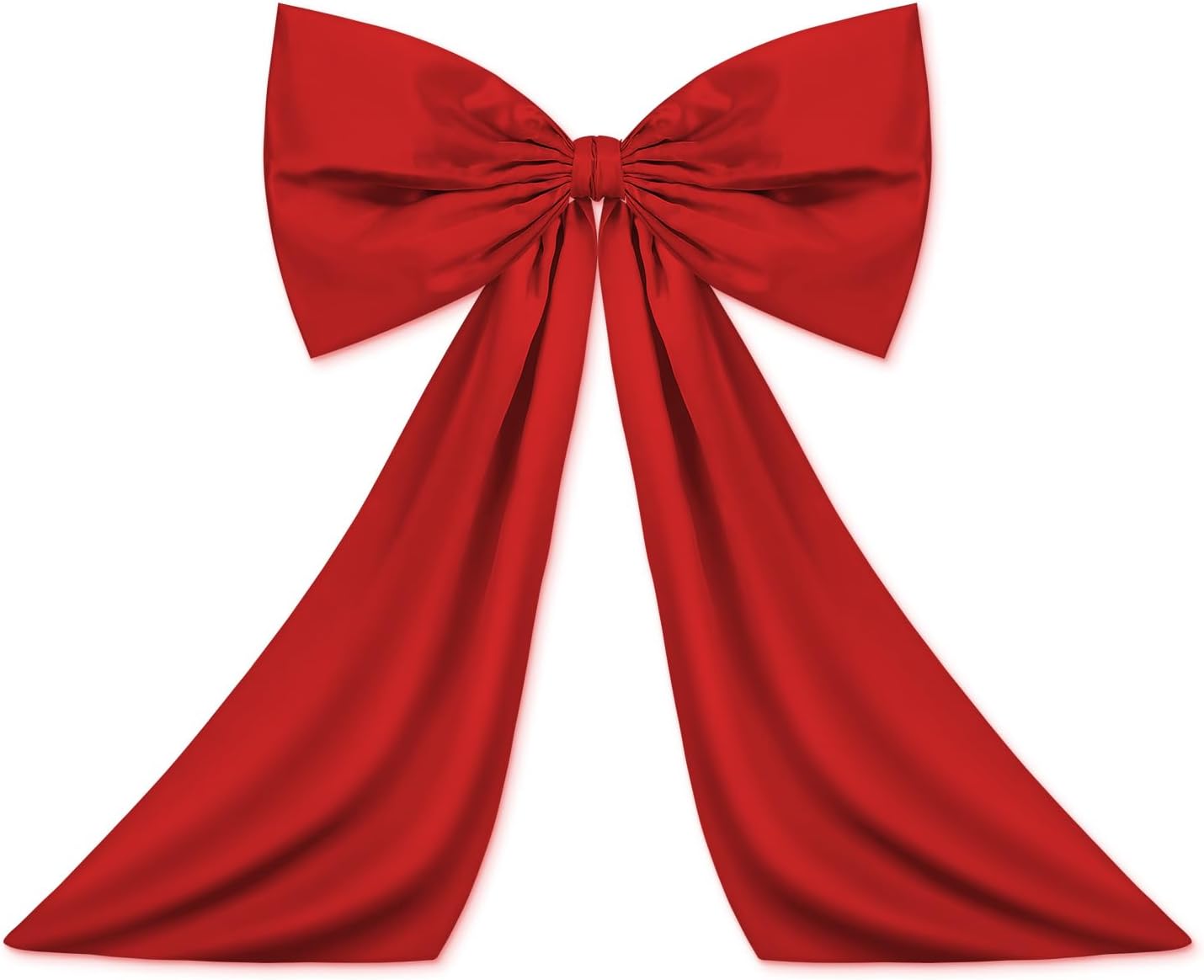 Wavwavw Large Red Satin Bow | Giant Coquette Birthday & Wedding Decoration (18 x 24 Inches)