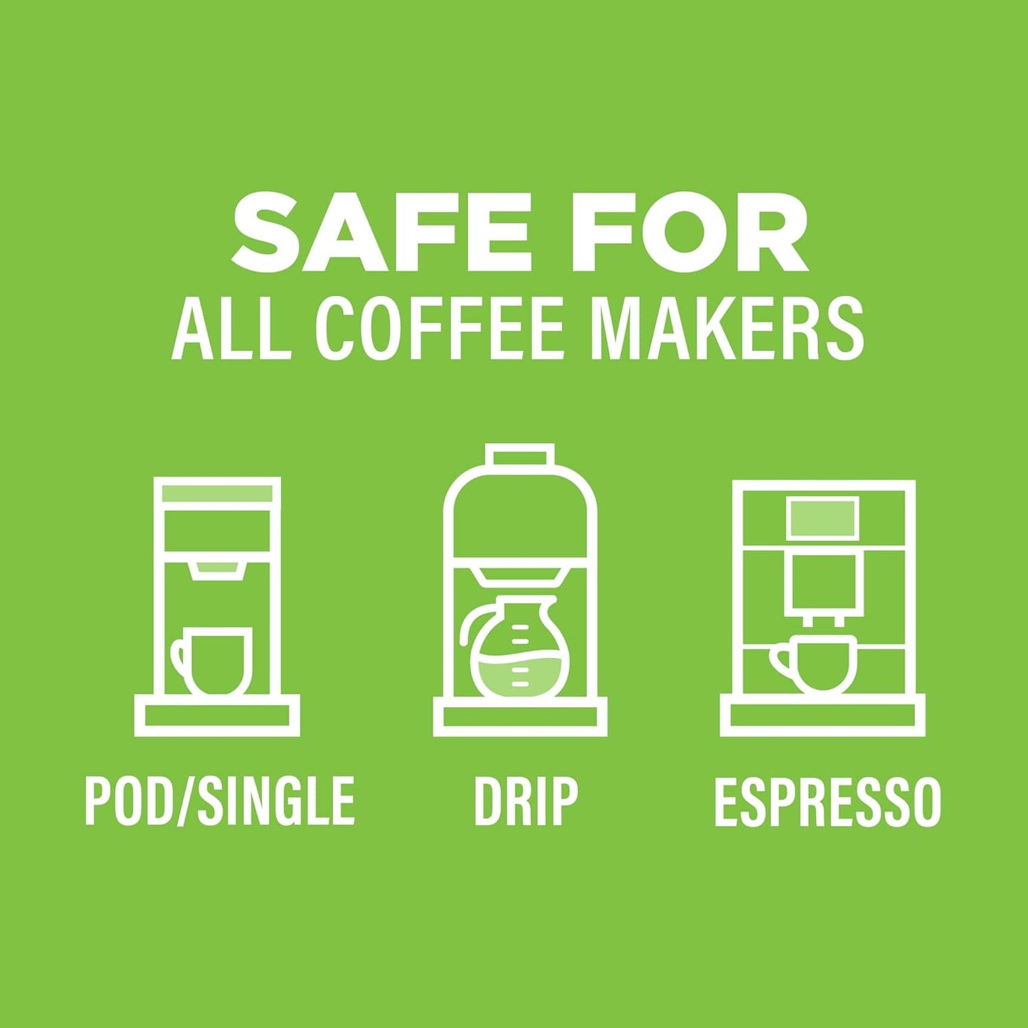 Affresh Coffee Maker Cleaner - Descale & Clean Limescale for Drip, Pod, & Espresso Machines | 3 Tablets