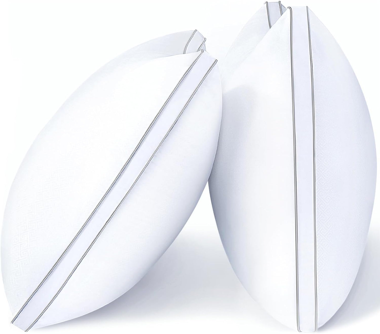 Viewstar Queen Size Pillows - Set of 2 Hotel Quality Down Alternative for All Sleep Positions | White