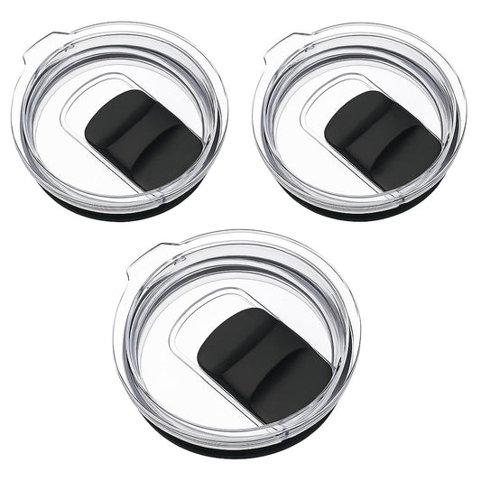3 Pack 20 oz Tumbler Lid for Yeti Lids，Magnetic Slider Replacement Lids Compatible with YETI 20 oz Tumbler, 10/24 oz Mug and 10 oz Lowball，Spill Proof Cup Lids Covers，BPA Free