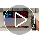 Large Digital Wall Clock with RGB Colors, Timer & Alarm - 15.2 Inch