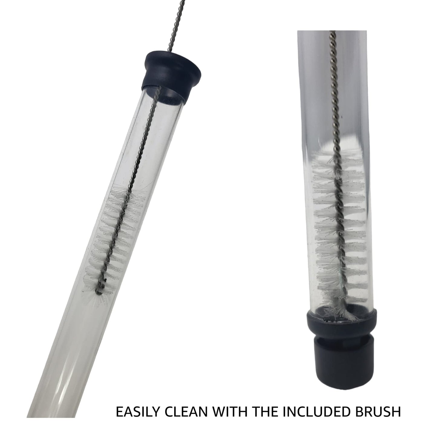 Fermtech Auto-Siphon Mini 15" with 6 Feet Food-Grade Tubing, Wand, & Brush Clamp - Essential Home Brewing Equipment Kit for Wine, Beer, and Kombucha Transfer - For Beginners and Bottling Supplies
