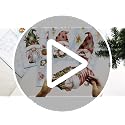 BORAMDO Xmas Gnome Snowflake Window Clings 12 Sheets - Watercolor Holiday Decals (Variation: Xmas Gnome-C)