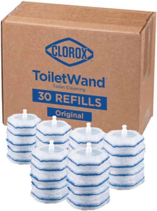 Clorox ToiletWand Disinfecting Refills - Disposable Wand Heads, 30 Count for Effortless Cleaning