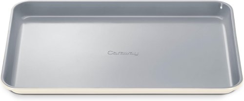 Caraway Non-Stick Ceramic Baking Sheet - Non-Toxic, PTFE & PFOA Free - Ideal for Baking & Roasting - Medium (15" x 10") - Cream
