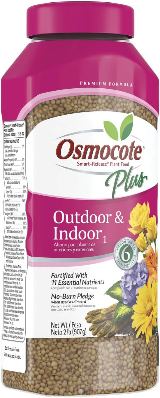 Osmocote Smart-Release Plant Food - Granular Fertilizer with 11 Nutrients for Indoor & Outdoor Plants | 2 lbs.