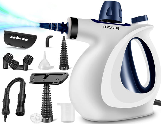 Skiennix Handheld Steam Cleaner - Multi-Surface Pressurized Steamer with 11-Piece Accessory Set | All-Natural Cleaning Solution for Home, Car, and Upholstery
