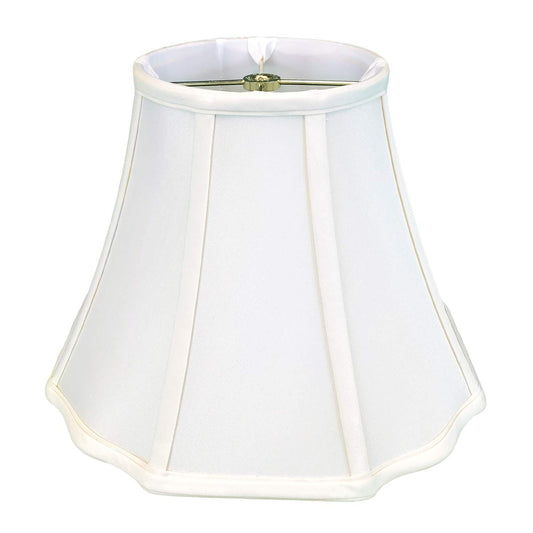 Royal Designs, Inc. Flare Bottom Outside Corner Scallop Lamp Shade, BSO-701-10WH, White, 5 x 10 x 8