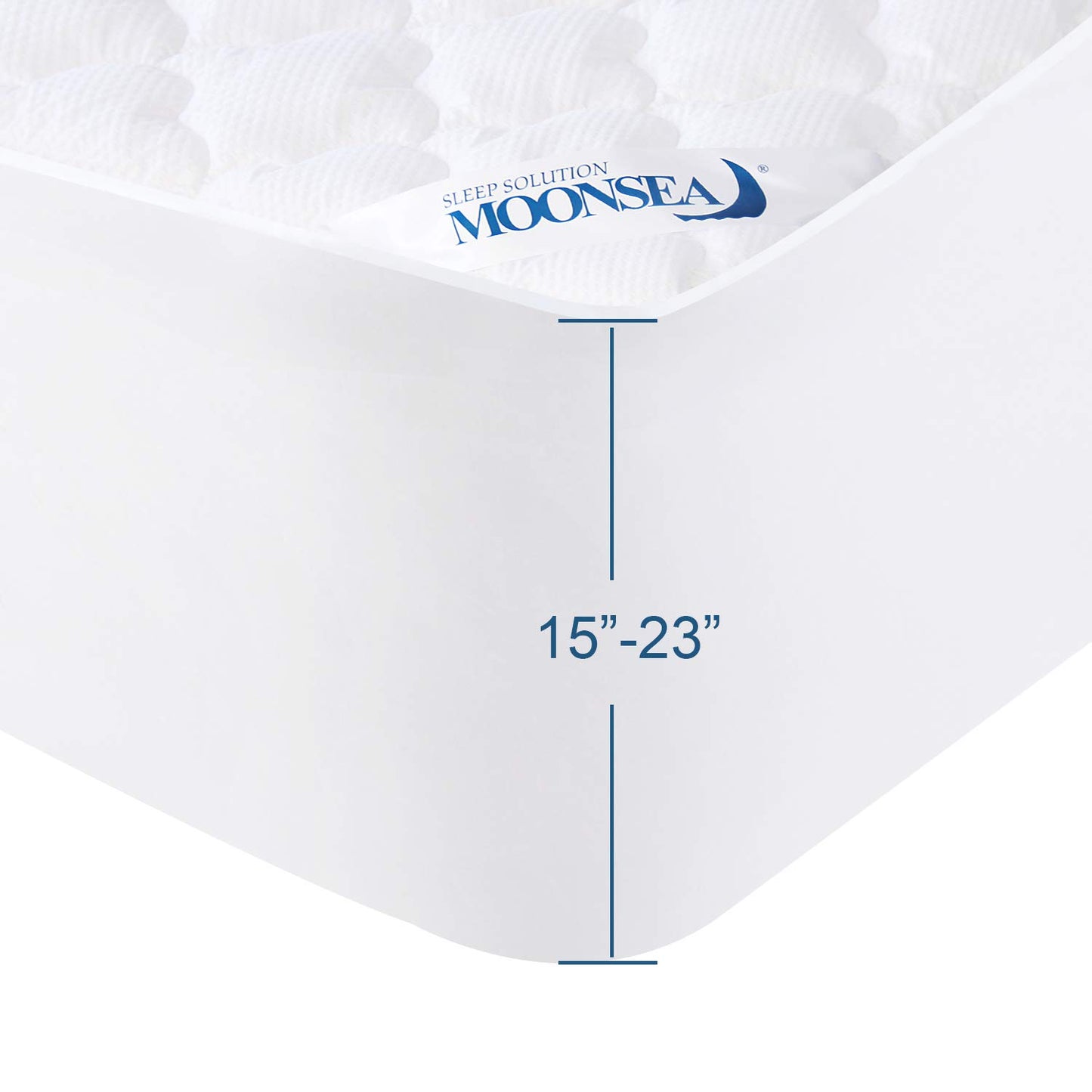 King Size Air Mattress Cover, Thick Quilted Mattress Topper King, Super Soft Breathable and Noiseless Down Alternative Fiber Pillow Top Mattress Pad with Deep Pocket Fits Up to 23 Inch Mattress