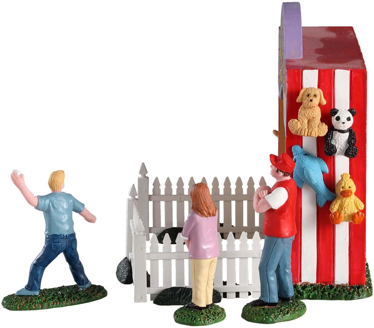 Lemax Tin Can Alley - Charming Set of 7 Collectible Figurines for Holiday Decor