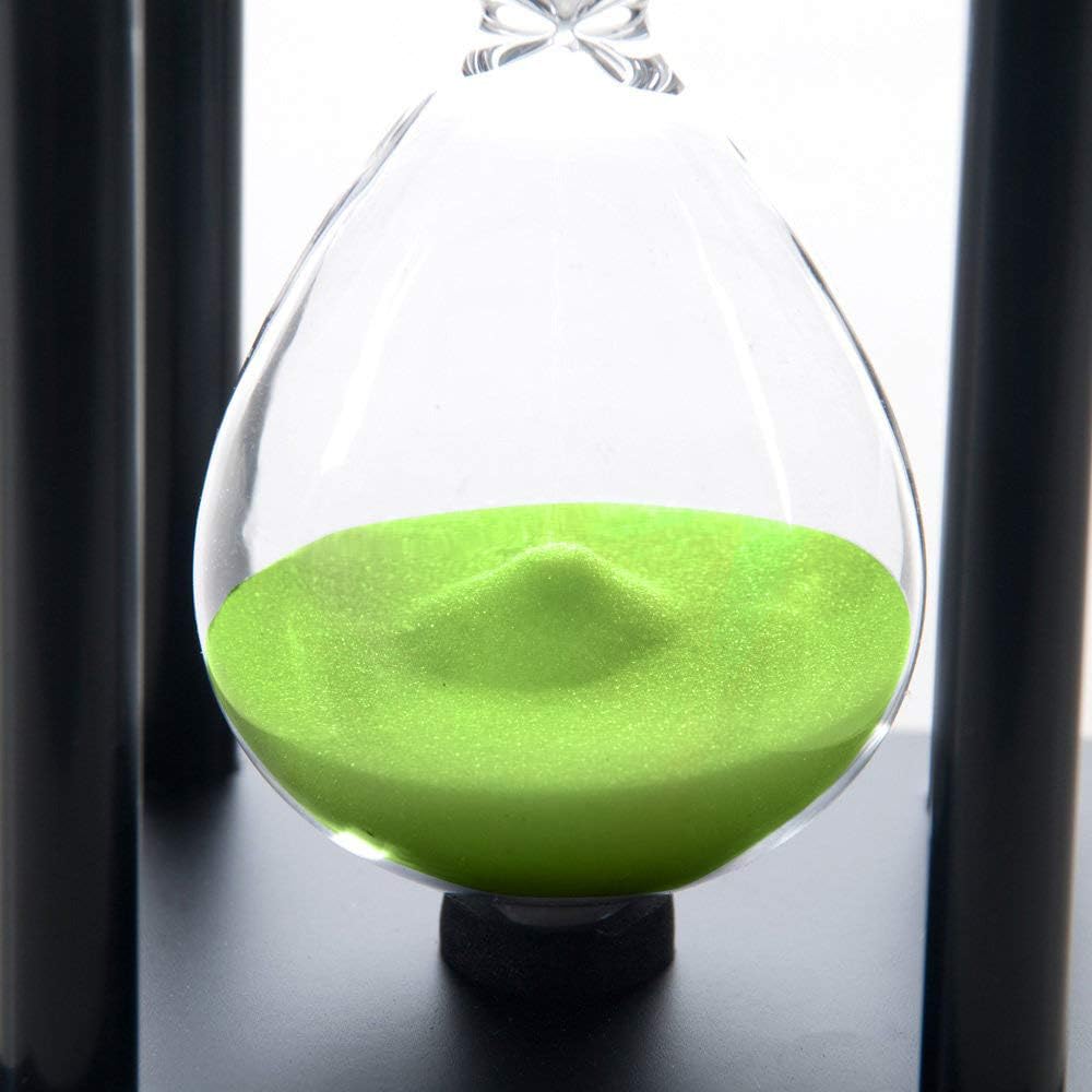 60-Minute Wood Sand Timer Hourglass | Bellaware White Decorative Timer