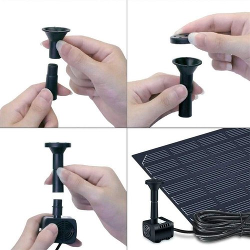 Hovico Solar Fountain - Efficient Water Pump for Bird Bath | Outdoor Kit for Ponds & Gardens