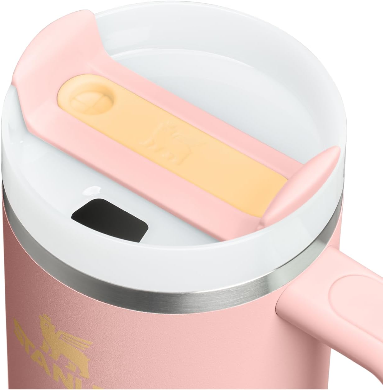 STANLEY Quencher H2.0 Tumbler - 30 oz Insulated Stainless Steel Cup with Handle & Straw | BPA-Free | Peach Rose