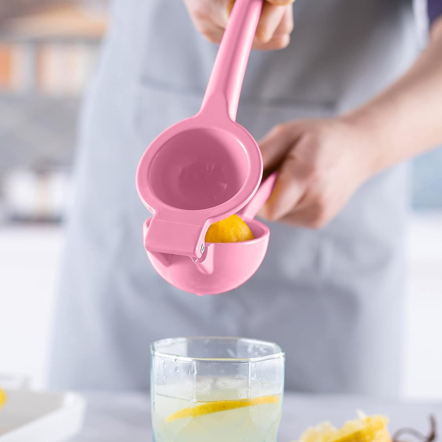 Metal Lemon Squeezer - Premium Manual Citrus Juicer for Fresh Juice | Durable Lime Squeezer