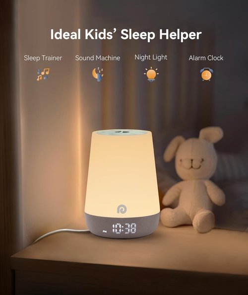 Dreamegg Sound Machine for Babies - White Noise with Night Light & App Control | 34 Soothing Sounds