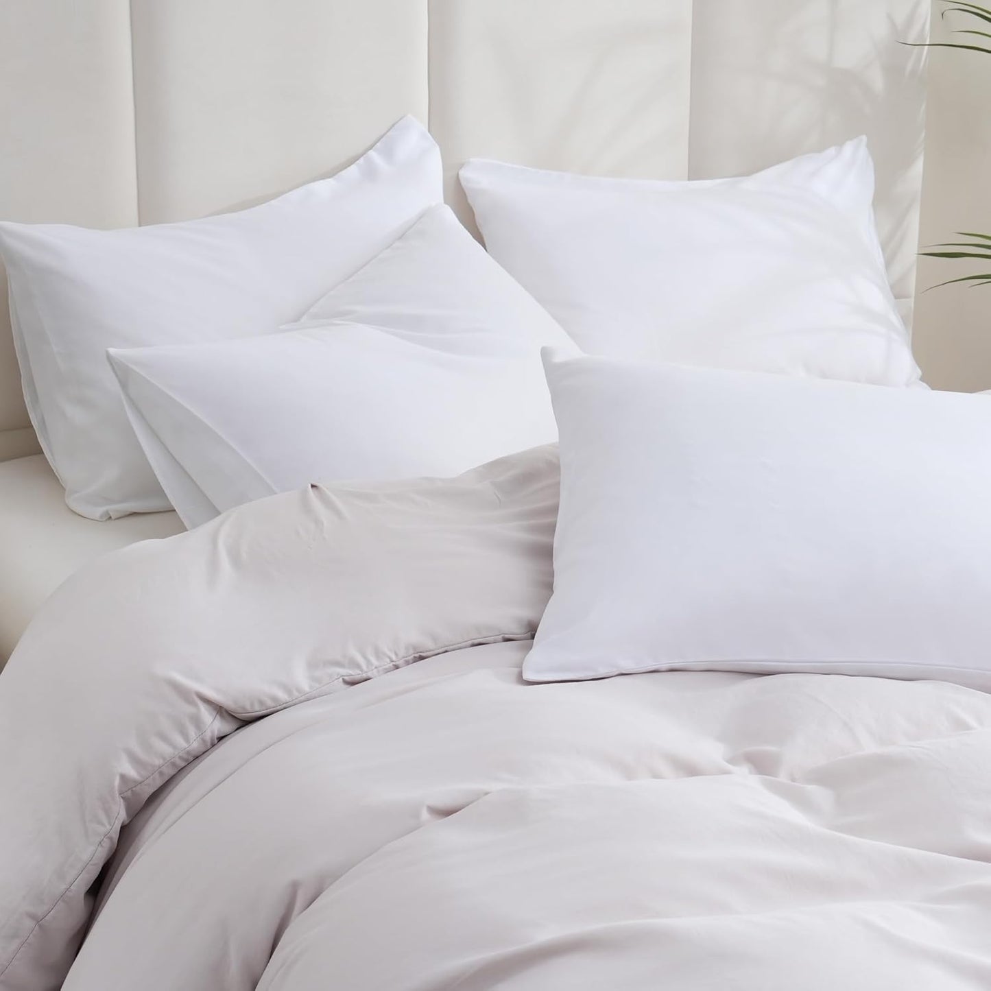 Skiennix Pillow Cases - Soft Brushed Microfiber Standard Size (20x26, White) - 48 Pack for Hotels & Clinics