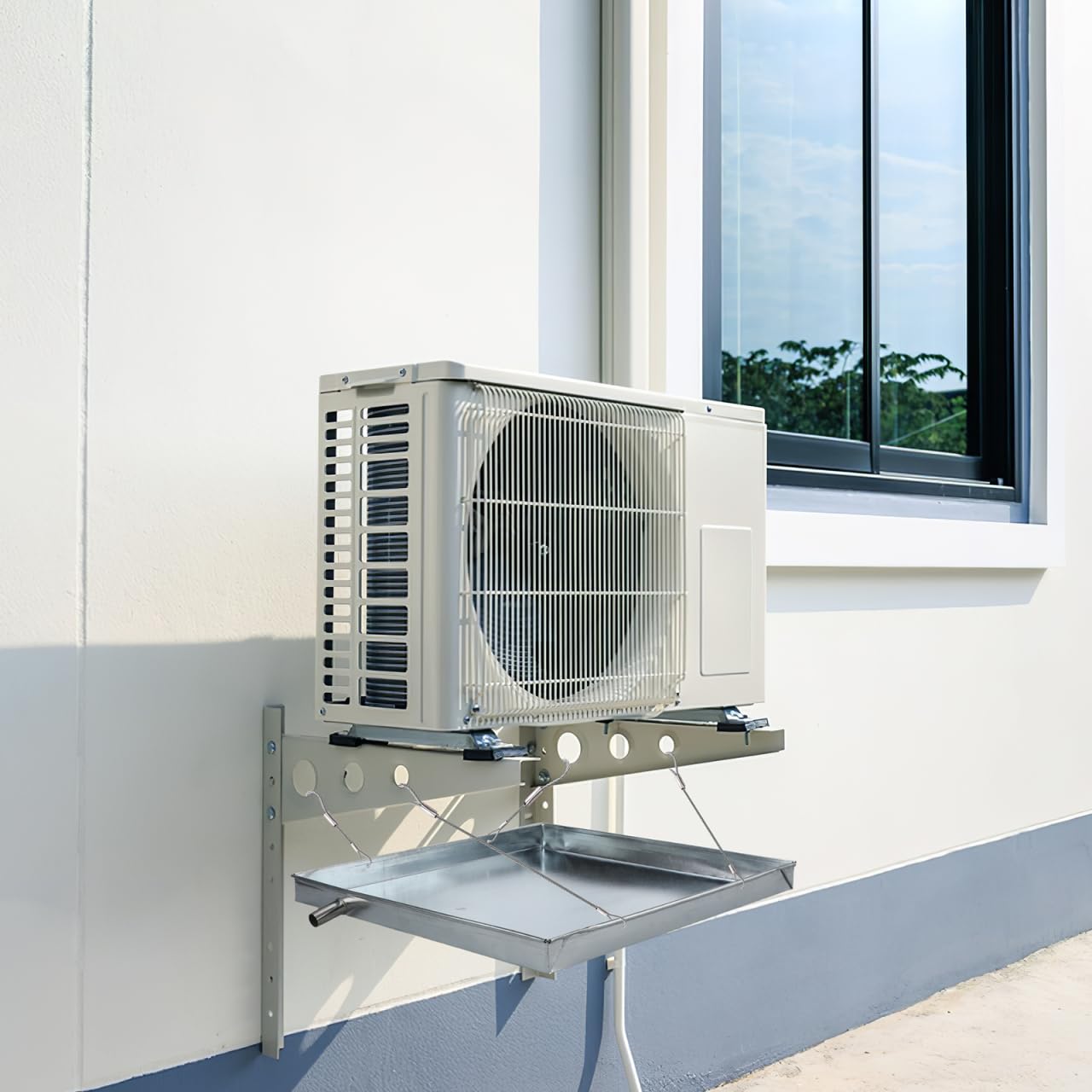 DOITOOL Air Conditioner Drip Pan, AC Drain Pan Air Conditioning Drainage Drip Tray Catch Pan Water Tray Accessories
