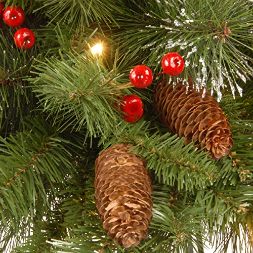 National Tree Company 9ft Pre-Lit Crestwood Spruce Christmas Garland (Plug In)