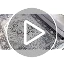 WEZVIX Taupe 8x10 Area Rug - Vintage Boho Low Pile Non-Slip Carpet for Living Room & Bedroom