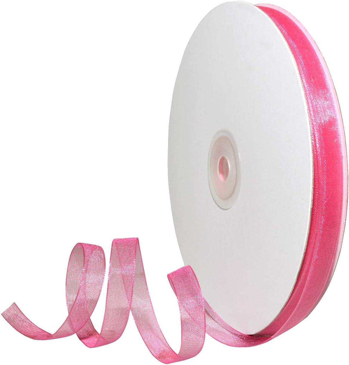 Red Organdy Nylon Ribbon - 5/8 Inch x 100 Yards | Morex 91803/100-609