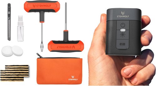 ETENWOLF AIR 3 Air Pump & Tire Repair Kit - Compact Design for Quick Inflation & Repairs