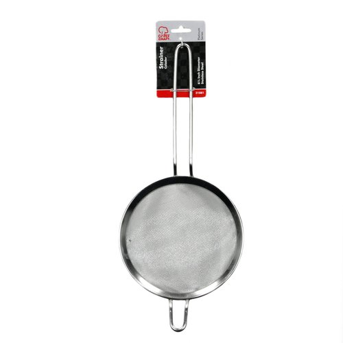 Chef Craft Select Mesh Strainer, 6.5 inch diameter, Stainless Steel