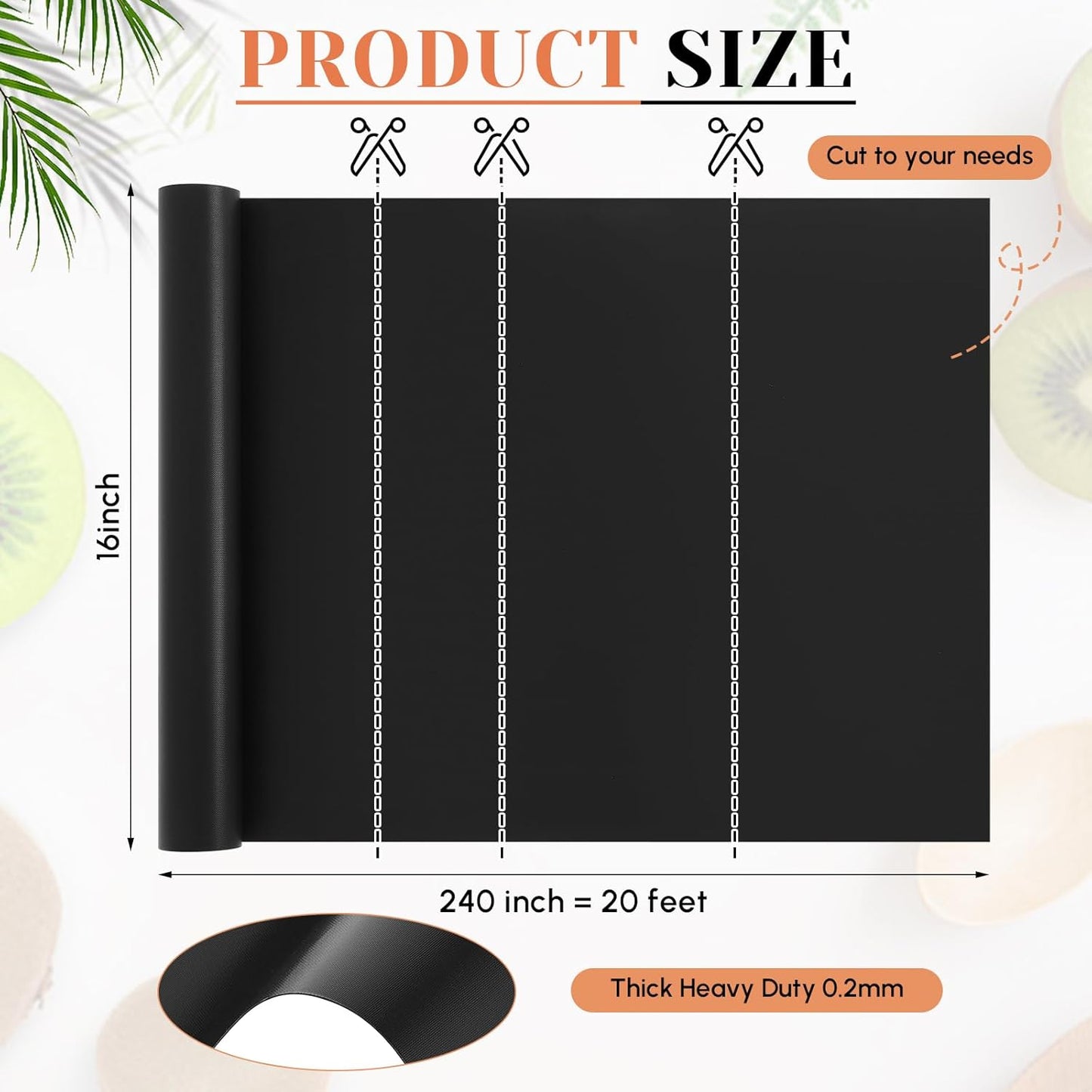 Skiennix Oven Liners - Large 16” x 240” Heat Resistant Non-Stick Mats for All Oven Types