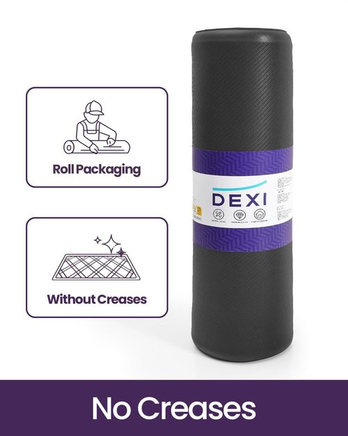 DEXI Kitchen Mat Cushioned Anti Fatigue, Extra Long Large Comfort Standing Floor Mats Waterproof, Memory Foam Antifatigue Runner Rug for Desk Office, Sink, Laundry, 70x20, Black