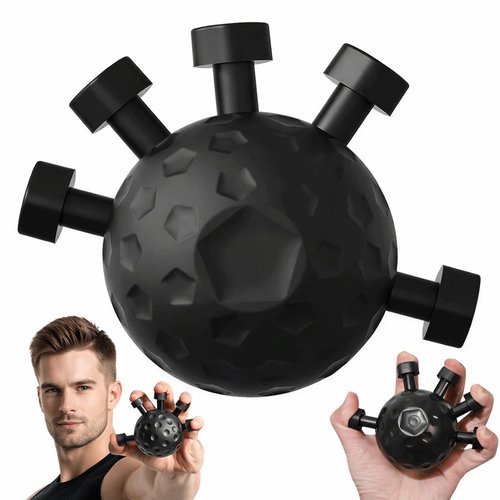 Finger Grip Strengthener, Hand Gripper Strengthener Finger Strengthener Hand Gripper Strengthener Tester Hand Strengthening Devices ,Hand Exercisers for Strength Finger Exerciser Gripper Tool(Black,Large)