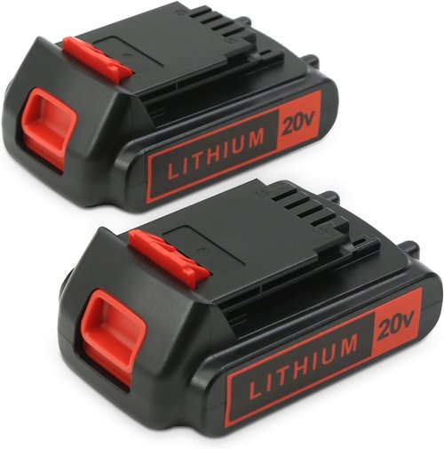 Black and Decker 4.0Ah Lithium Replacement Battery - Extended Runtime for 20V Max Tools | 2-Pack