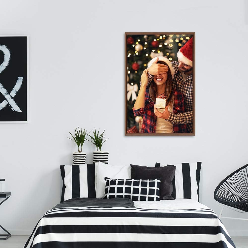 Wall26 Framed Canvas Wall Art - Custom Living Room & Bedroom Decor, Ready to Hang - 24"x36", Natural Frame