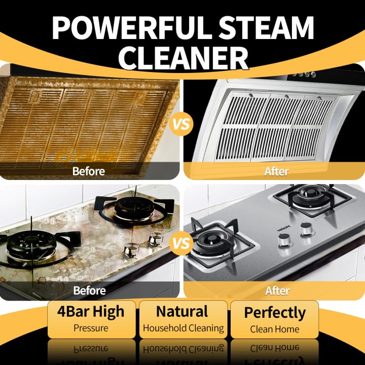 Handheld Steam Cleaner with 6 Adjustable Levels & 42oz Tank for Home & Car Cleaning