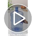 Geo Sports BPA-Free 5 Gallon Plastic Water Bottle with Crown Cap & Handle