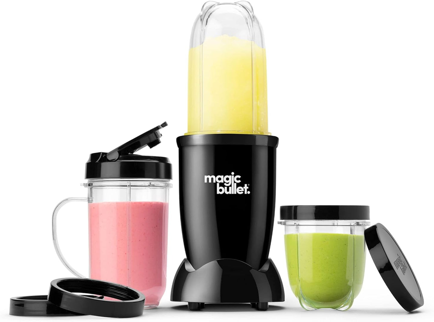 Magic Bullet Blender - 11 Piece Set | Compact Black Kitchen Essential for Smoothies & More