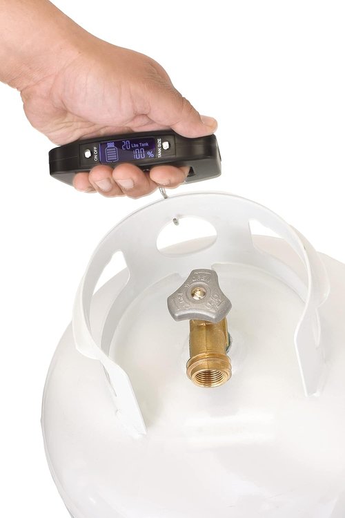 Flame King Propane Tank Digital Scale - Accurate Measurement for 5LB to 40LB Tanks | Black