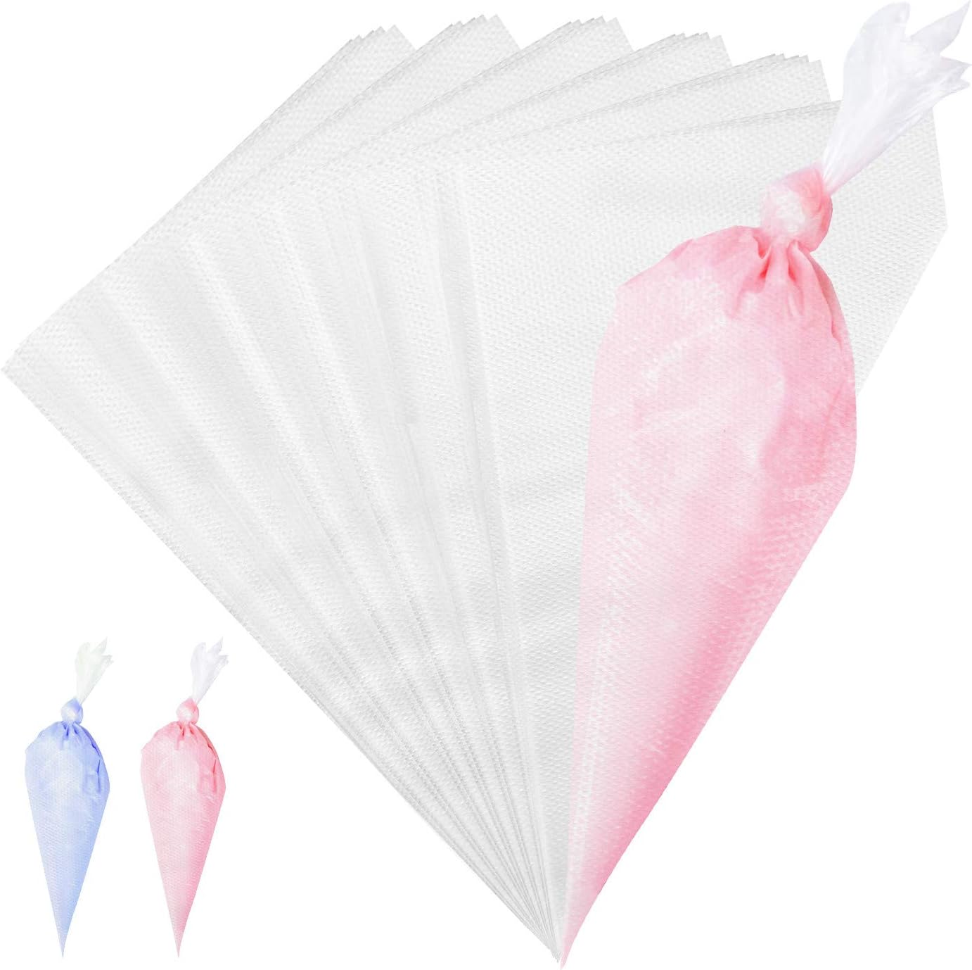 VolksRose 18-Inch Disposable Piping Bags - 100 Anti-Burst Non-Slip Cake Decorating Bags for Icing and Frosting