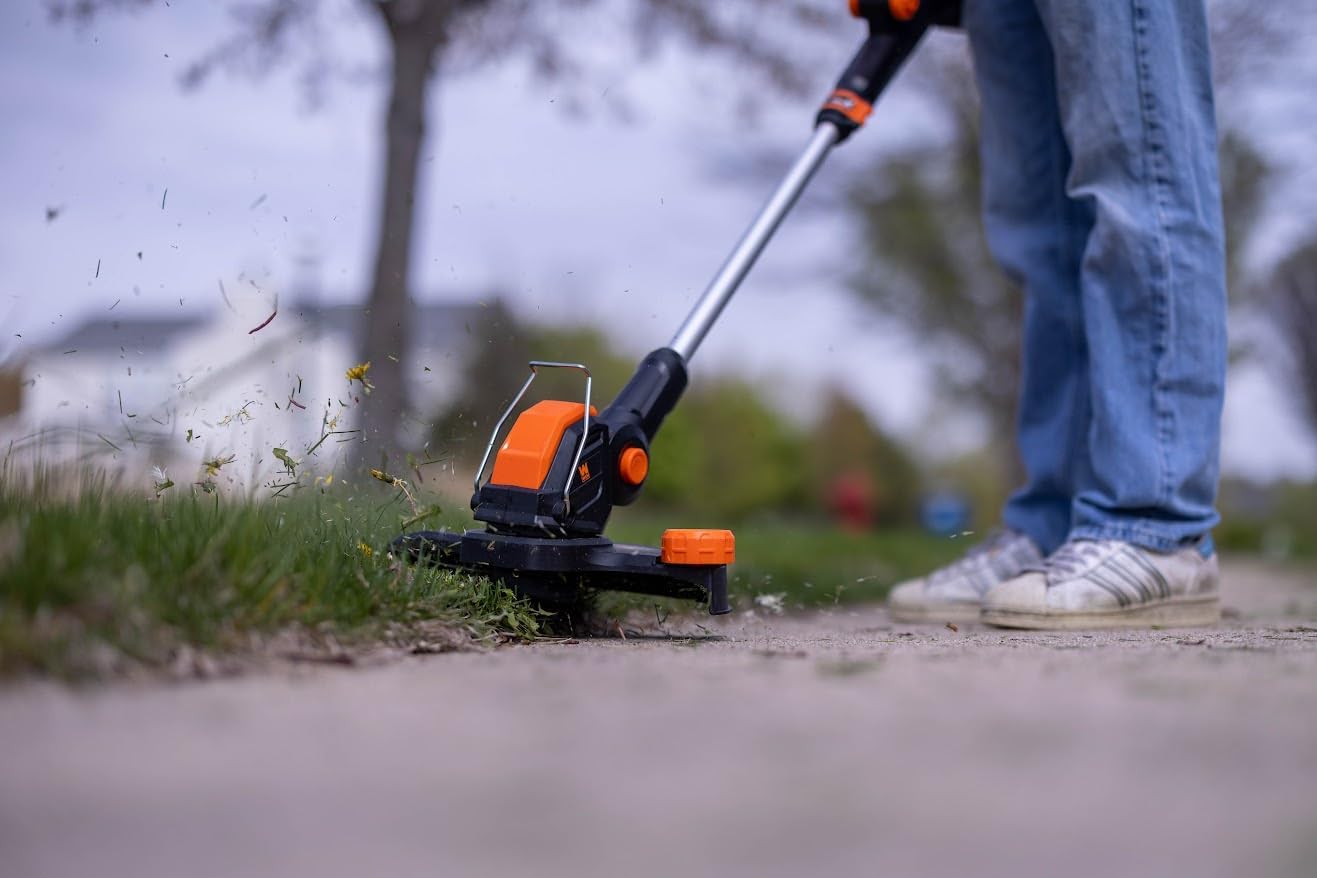 Wen 20V Max Cordless 2-in-1 String Trimmer & Edger - 12-Inch Cutting Diameter, 2Ah Battery & Charger