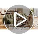 Farmhouse Coffee Table with Storage - 39.3-Inch Rectangular Living Room Table