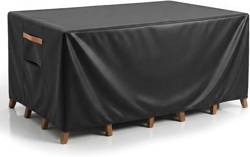 Heavy Duty 600D Waterproof Outdoor Patio Furniture Cover by [Brand Name] | UV Resistant & Windproof | 64” L x 52” W x 28” H, Black