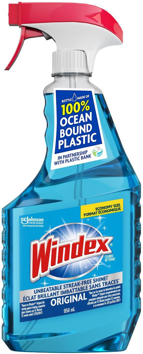 SC Johnson Windex Original Glass Cleaner - 5L Refill & 950ml Trigger Spray Combo