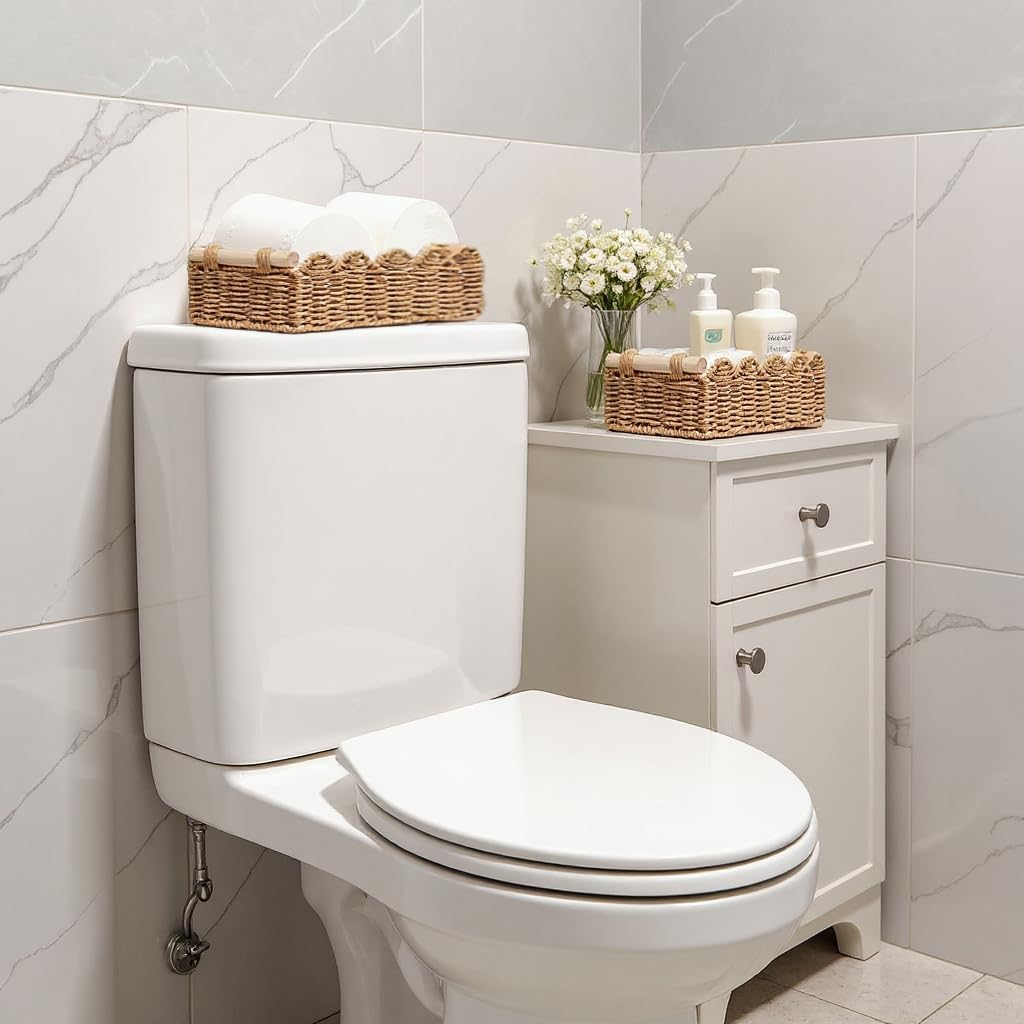 Regine Switzerland Toilet Paper Storage Basket - Decorative Organizer for Bathroom & Living Room